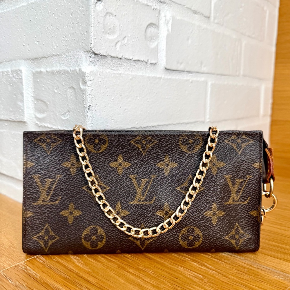 Louis Vuitton Authentic Vintage Monogram Canvas Petit Bucket Pouch
